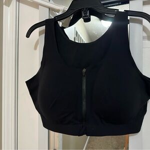 ZYIA Active Black Zip Sports Bra